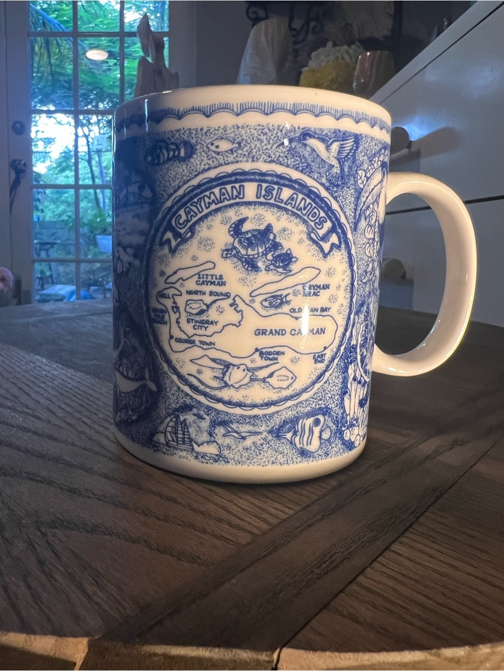 Cayman Islands Blue & White Ceramic Coffee Mug - Flawless